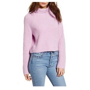 Leith Transfer Stitch Turtleneck Sweater